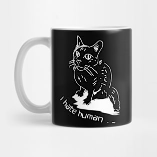 Cat hates human Mug